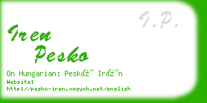 iren pesko business card